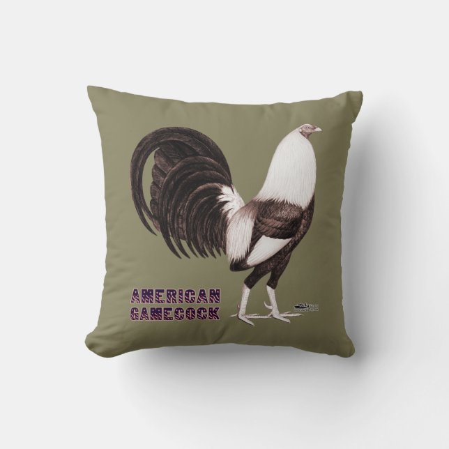 Gamecock Sepia Kissen (Vorderseite)