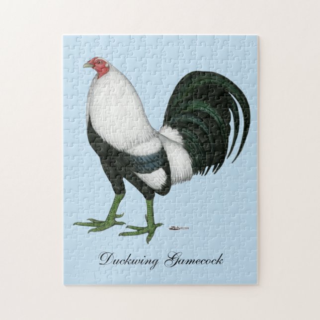 Gamecock Silver Duckwing Puzzle (Vertikal)