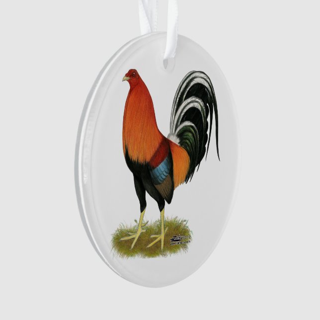 Gamecock Wheaten Rooster Ornament (Vorderseite)