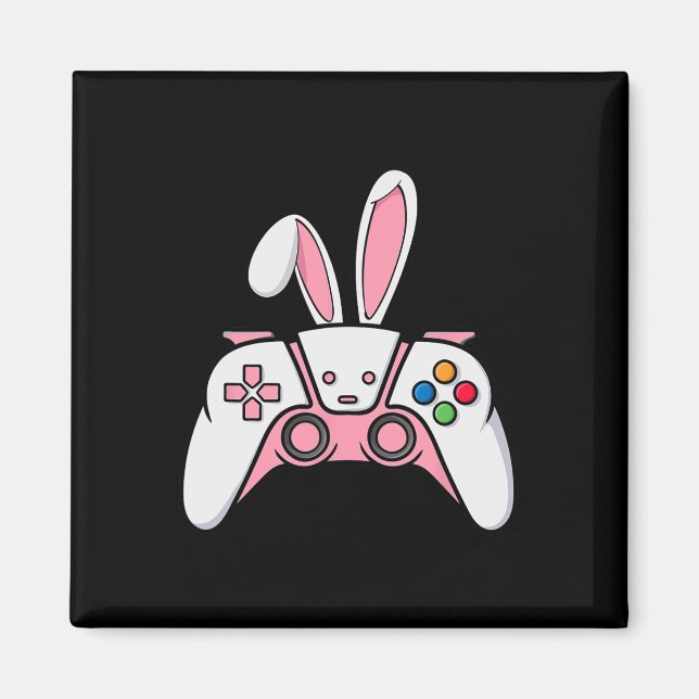 Gamecontroller mit sonnigen Ohren Funny Oaster Gam Magnet (Vorne)