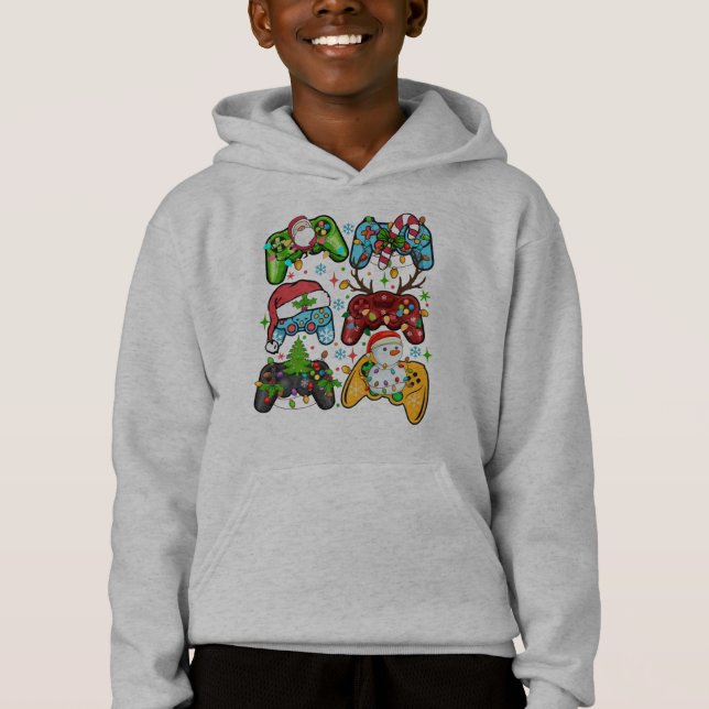 Gamecontroller Weihnachten Hoodie (Vorderseite)