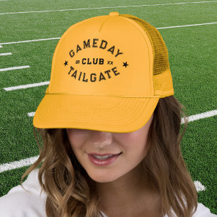Gameday Tailgate Club Custom Yellow Football Truckerkappe