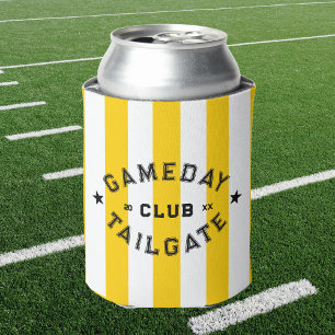 Gameday Tailgate Club Gelber Streifen Party Dosenkühler