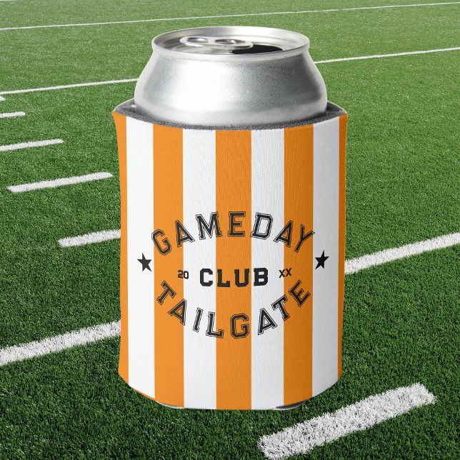 Gameday Tailgate Club Orange Strip Custom Party Dosenkühler (Von Creator hochgeladen)