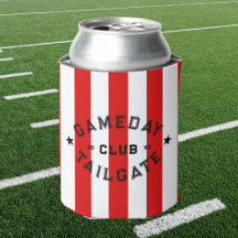 Gameday Tailgate Club Red Strip Custom Party