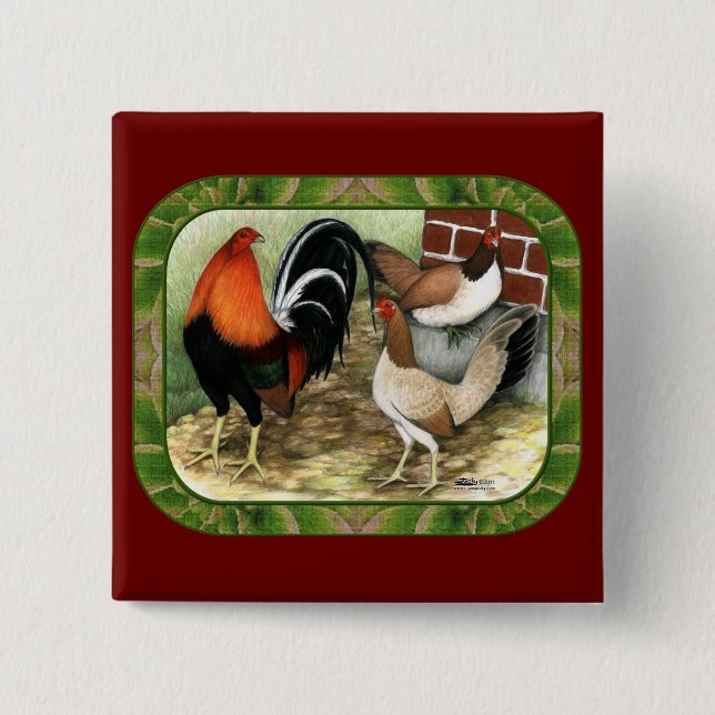 Gamefowl im Betrieb Button (Vorderseite)