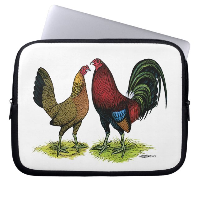 Gamefowl Pair Laptopschutzhülle (Vorderseite)