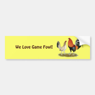 Gamefowl Wheatens Autoaufkleber