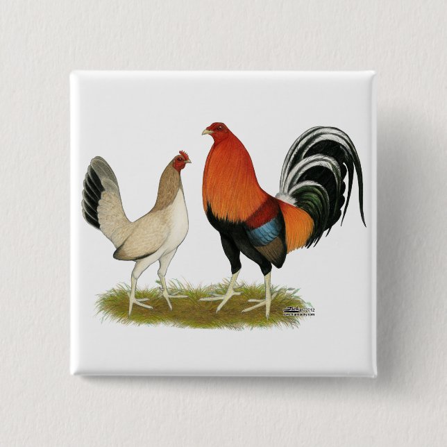 Gamefowl Wheatens Button (Vorderseite)