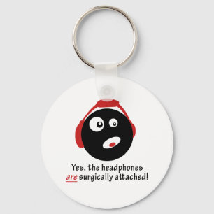 GameFYi Headphones Surgically Attached Schlüsselanhänger