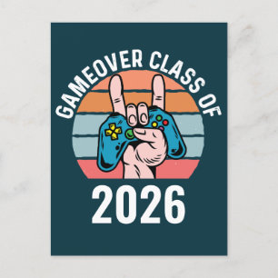 Gameover-Klasse 2026 Postkarte