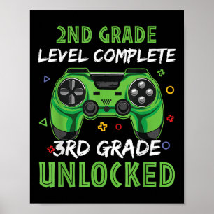 Gamepad 3. Klasse freigeschaltetes Geschenk für Ki Poster