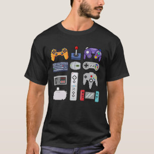 Gamepad-Gamer für Pixel-Art-Spielsteuerungen T-Shirt