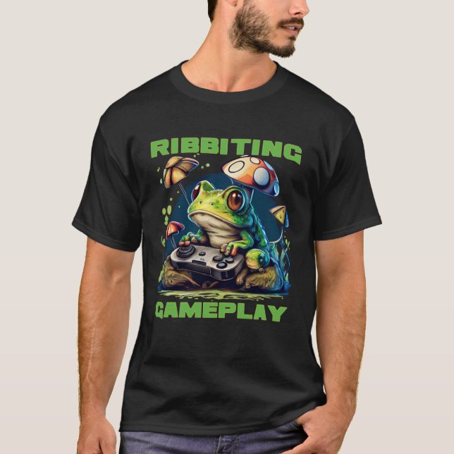 Gameplay Gamer Frosch T-Shirt (Vorderseite)
