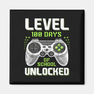 Gamer 100. Schultag 100 Tage ungezwungen Magnet
