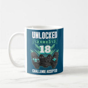 Gamer 18. Geburtstag Freigeschaltet Nächste Ebene Kaffeetasse