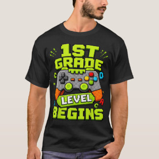 Gamer 1. Klasse Einschulung Erster Schultag T-Shirt