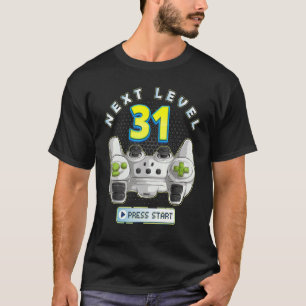 Gamer 31. Geburtstag Game Controller der nächsten T-Shirt