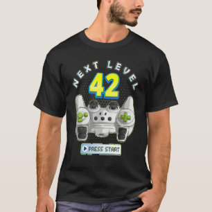 Gamer 42. Geburtstag Nächster Level 42 Game Contro T-Shirt