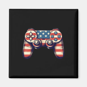 Gamer 4. Juli T-Shirt Videospiel Kinder Jungen Män Magnet