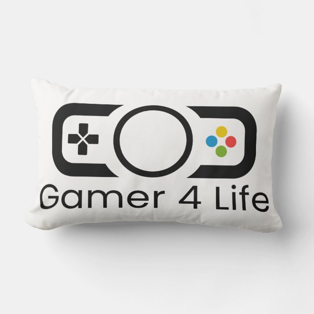 Gamer 4 Life Pillow Lendenkissen (Vorderseite)