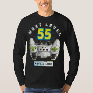 Gamer 55. Geburtstag Nächster Level 55 Game Contro T-Shirt