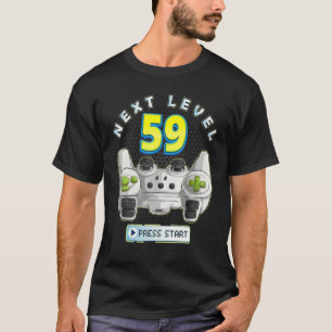 Gamer 59. Geburtstag Next Level 59 Spielcontroller T-Shirt