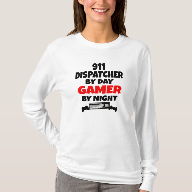 Gamer 911 Dispatcher T-Shirt (Vorderseite)