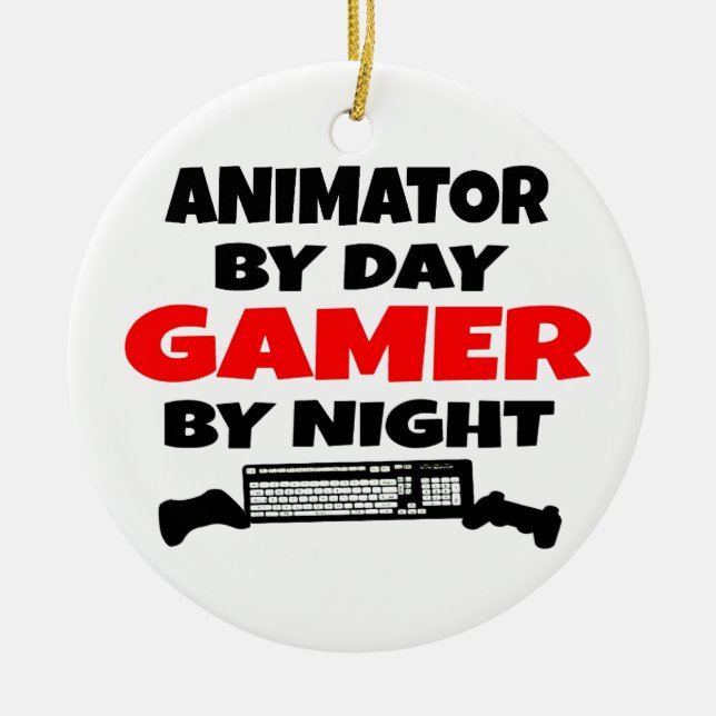 Gamer Animator Keramikornament (Vorne)
