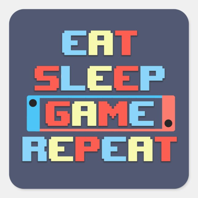 Gamer-Aufkleber. Funny Gaming Aufkleber (Vorderseite)