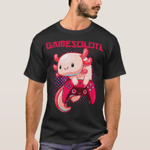 Gamer Axolotl Lover Niedlich Axolotl Gaming Video T-Shirt
