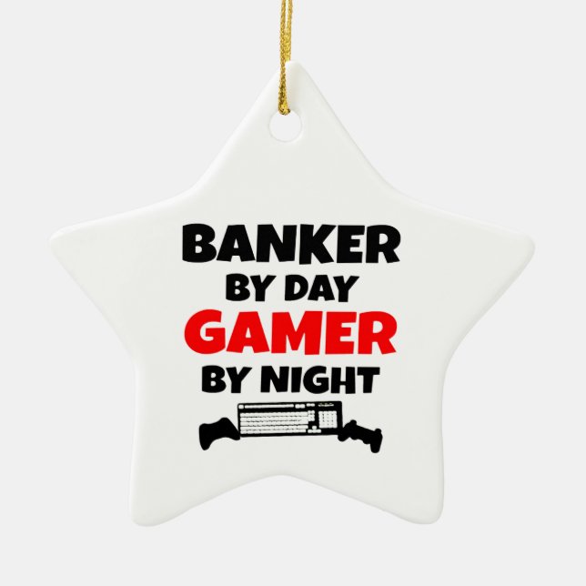 Gamer Banker Keramikornament (Vorne)