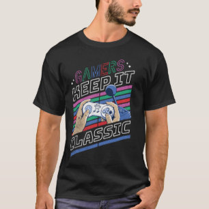 Gamer Behielt es klassische Vintage Old School Ret T-Shirt