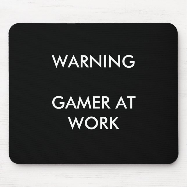 Gamer bei der Arbeit Mousepad (Vorne)