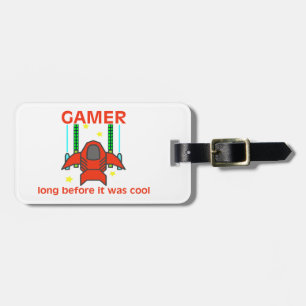 Gamer, bevor es coole Retro Art war Gepäckanhänger