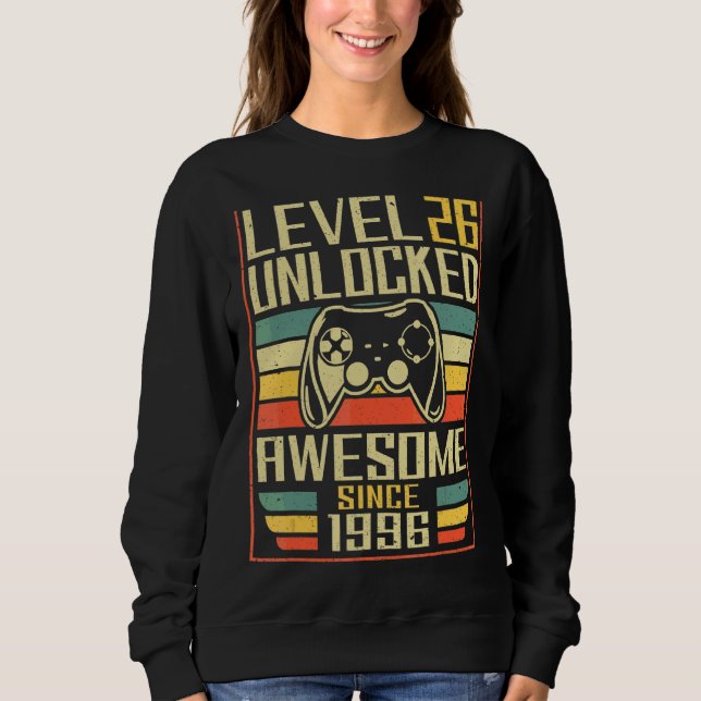Gamer Birthday 26 Men Women Gaming Phantastisch se Sweatshirt (Vorderseite)