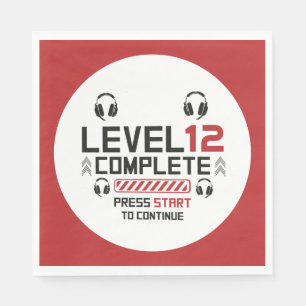 Gamer Birthday oder Abschluss Serviette