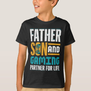 Gamer Bond – Vater und Sohn spielen zusammen T-Shirt