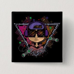 Gamer Boy Button
