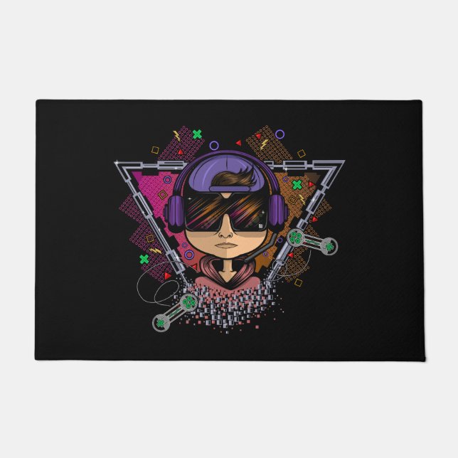 Gamer Boy Fußmatte (Vorderseite)