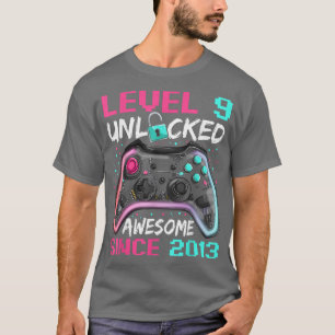 Gamer Boy Geburtstag , 9 Jahre alt Großartig seit T-Shirt