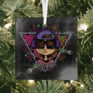 Gamer Boy Ornament Aus Glas