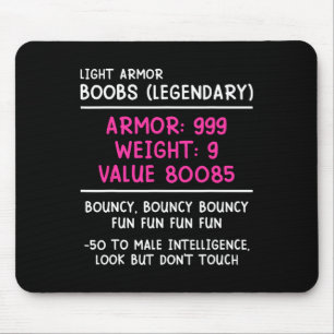 Gamer-Brust (legendär) Video-Player Gaming-Mädchen Mousepad