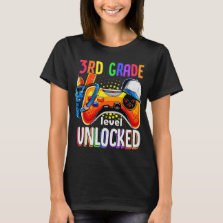 Gamer Byck To School Gamepad 3. dritte Klassenstuf T-Shirt