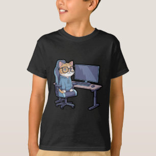 Gamer Cat Squad Lustiges Meme T-Shirt