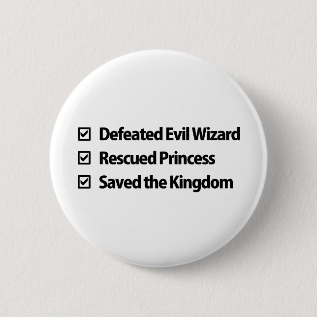 Gamer-Checkliste Button (Vorderseite)