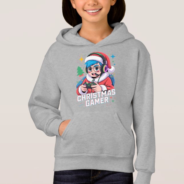 Gamer Christmas Gifts Cool Kids Holiday Gamer  Hoodie (Vorderseite)