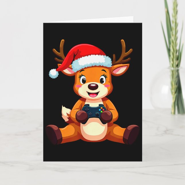 Gamer Christmas Pajamas Kids Boys Youth Christmas  Karte (Vorderseite)