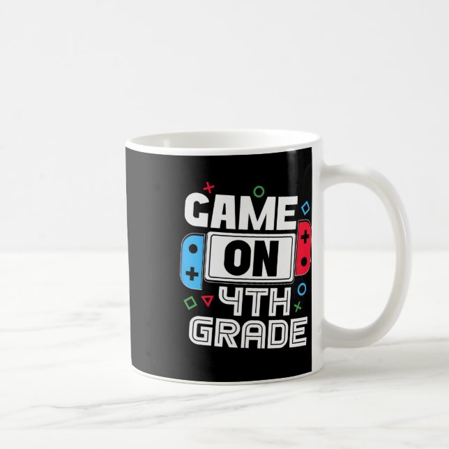 Gamer Ck To School Funny Game 4th Grade Kids Boys  Kaffeetasse (Rechts)
