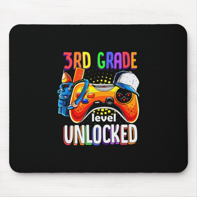 Gamer Ck To School Gamepad 3. dritte Klassenstufe  Mousepad (Vorne)